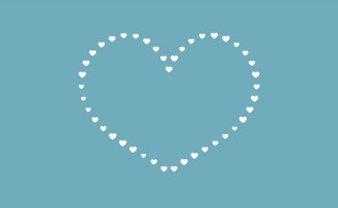 Minnettarlığımızı iletmek için vektör kartı arkaplan materyalinin sevimli kalbi.