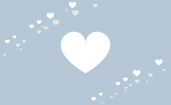 Cute Heart Vector Message Card Background Material Convey Gratitude — Stock Photo, Image