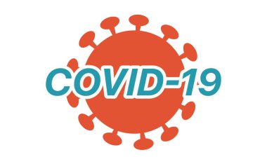 Corona virüsü covid-19 salgın sembolü vektör görüntüsü