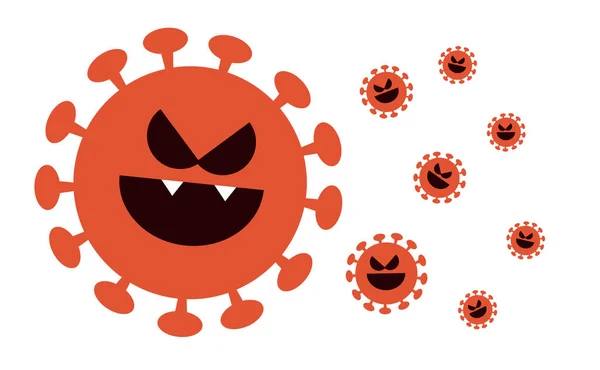 Векторное Изображение Вспышки Пандемии Вируса Короны Ковид — стоковый вектор