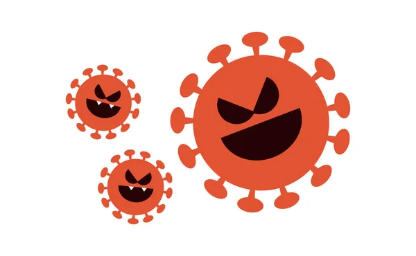 Corona Virus Covid Epidemia Pandemia Immagine Vettoriale Simbolo — Vettoriale Stock