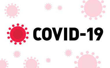 Corona virüsü covid-19 salgını salgını tıbbi sembol vektör görüntüsü
