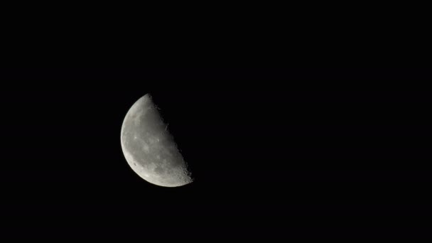 Międzynarodowa Stacja Kosmiczna Latająca Wokół Księżyca — Wideo stockowe