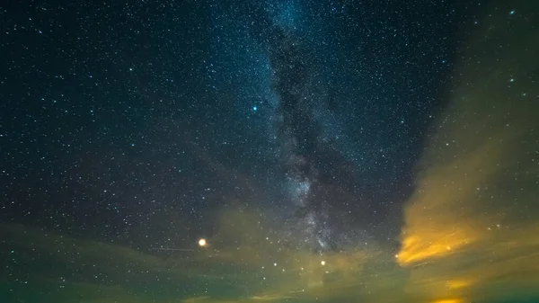 Pittoresco Cielo Stellato Con Uno Splendore — Foto Stock