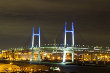 Yokohama Körfez Köprüsü NightView