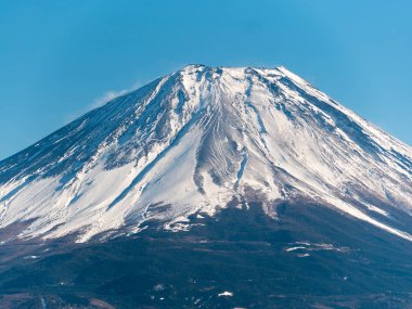 Fuji Dağı kış manzara