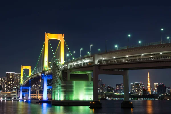 Nightview of Rainbow Bridge — Stock Photo, Image