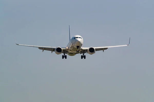 Landung einer Boeing 737 — Stockfoto