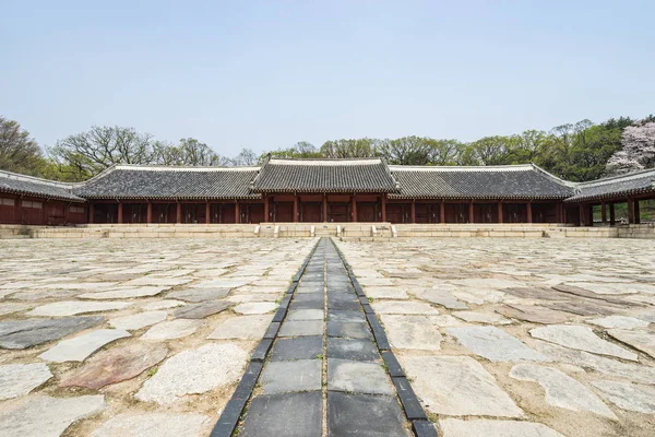 宗廟の Yeongnyeongjeon (ホールの永遠なる平和) ストックフォト