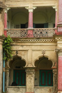 Güney Asya anıtı. Rajbari - Doğu Hindistan 'ın eski Hint hükümdarlarının evi.