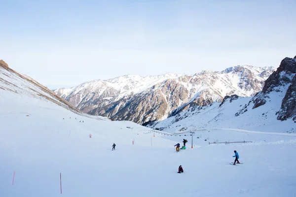 Lutning på skidorten — Stockfoto