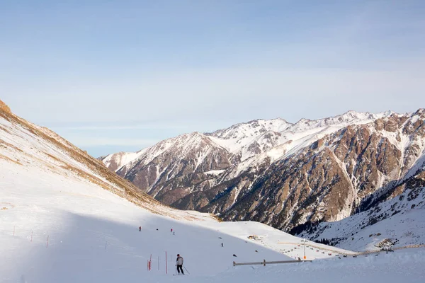 Lutning på skidorten — Stockfoto