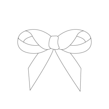 Beyaz arka planda siyah-beyaz bir şenlik çizimi. Vektör illüstrasyonu