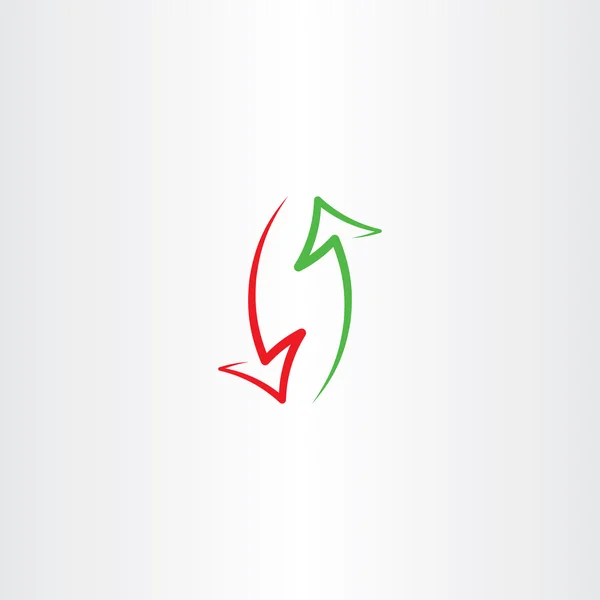 Flechas arriba y abajo vector icono símbolo — Archivo Imágenes Vectoriales