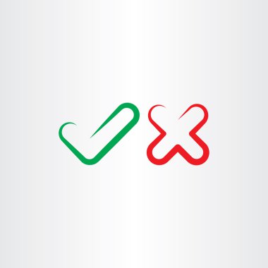 doğru yanlış, Evet herhangi bir onay işareti vektör simge doğru