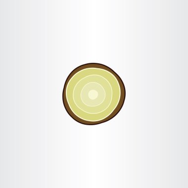 düzenlenen ağaç ahşap klip sanat vektör simge işareti