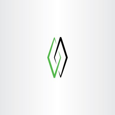 yeşil siyah teknoloji logo işareti vektör simge öğesi