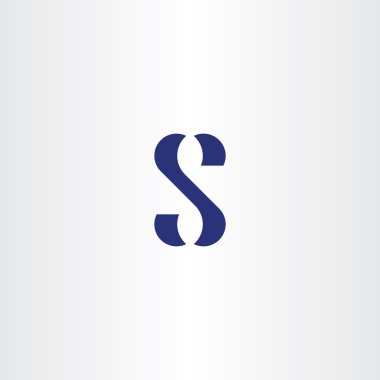 s harfi simge vektör işareti sembol tasarımı