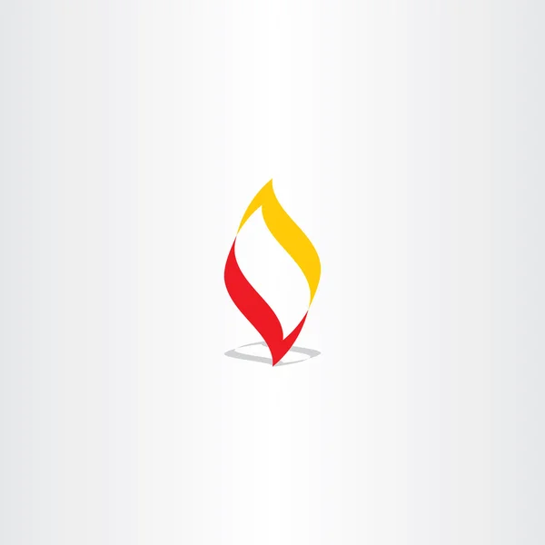 Fire logo flame vector illustration element design — Stock vektor