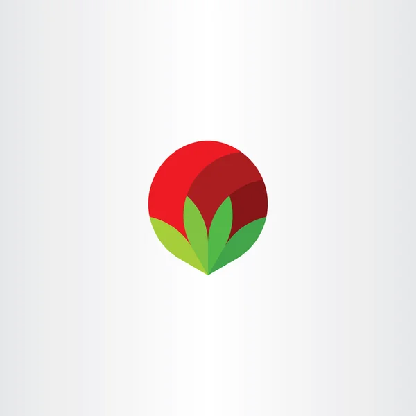 Blume Vektor Logo Zeichen Clip Art Symbol — Stockvektor