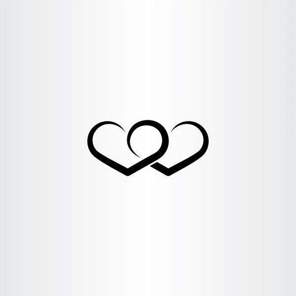 Heart black icon love valentine symbol sign — Διανυσματικό Αρχείο