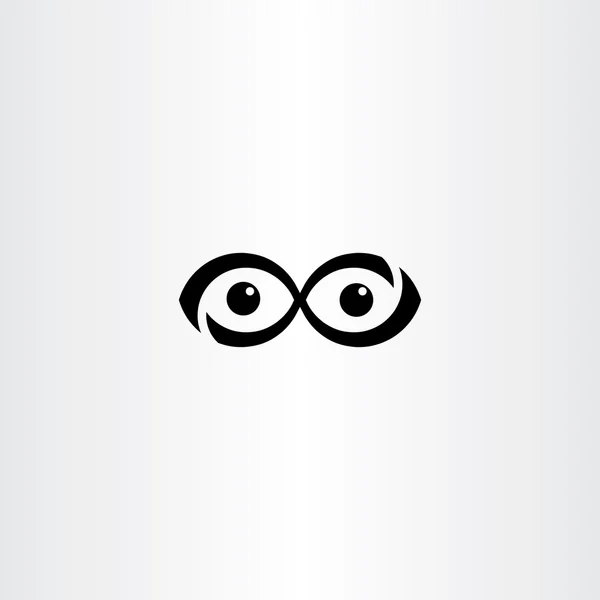 Infinity eyes vector icon symbol element — Stock Vector