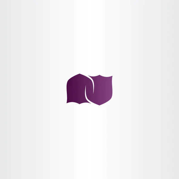 Litera n zabezpieczeń Tarcza logo wektor ikona — Wektor stockowy
