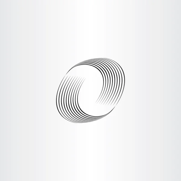 Letter o wave vector icon illustration — Stockový vektor