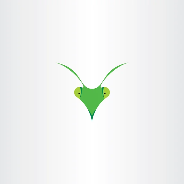 Mantis religiosa icono vector clip arte — Vector de stock