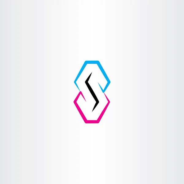 S letter logo symbol element vector design logotype — ストックベクタ