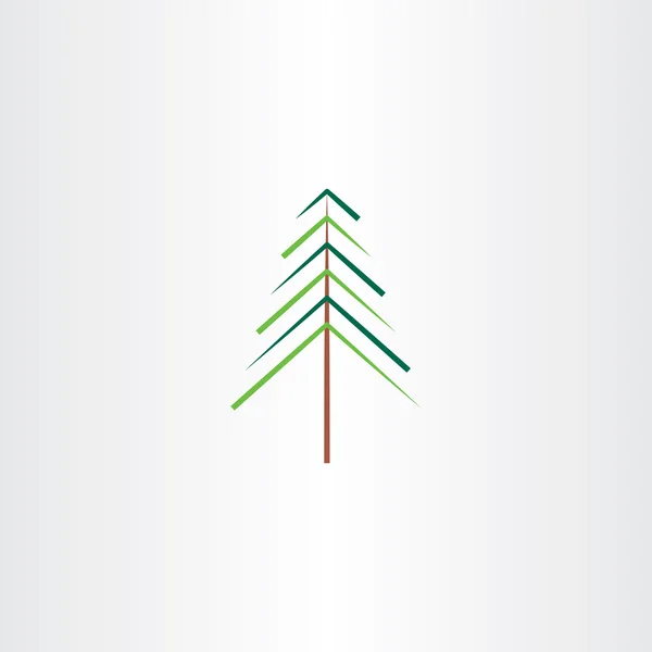 Ağaç Noel vektör çizim simgesi — Stok Vektör