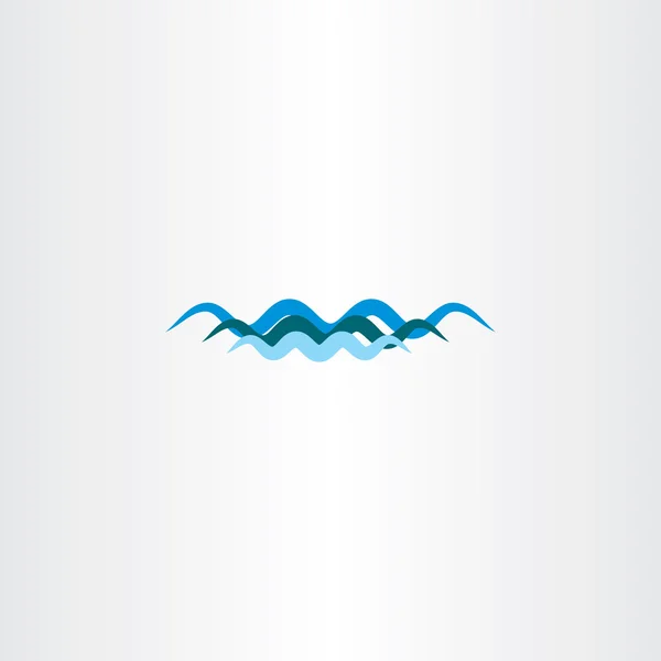 Water river wave symbol vector icon element — Stock Vector