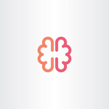 beyin vektör simgesi simgesi tasarım öğesi