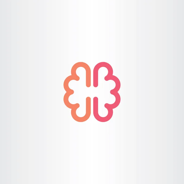 Brain vector icon symbol design element — Stock Vector