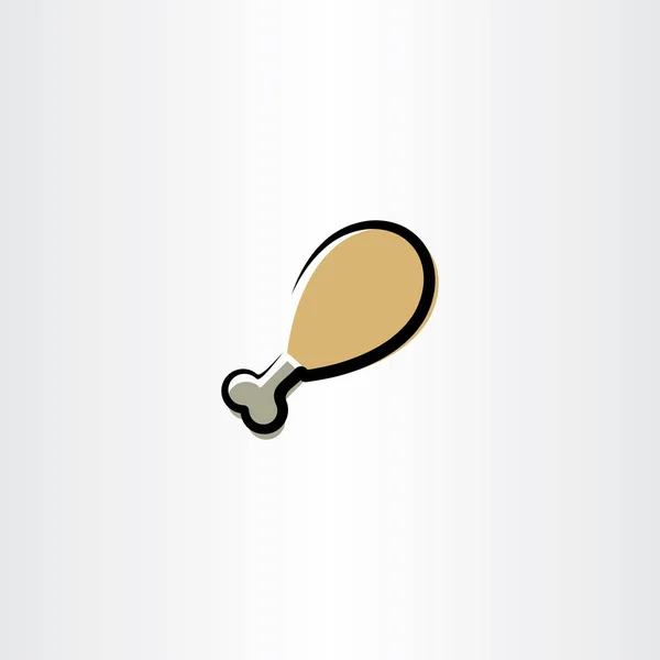 Куряча ніжка кліпарт векторний логотип — стоковий вектор