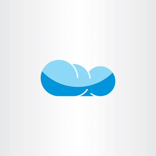 Nube icono signo elemento vector símbolo — Vector de stock