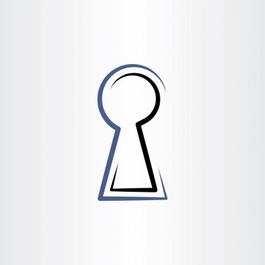 delik vektör hat simgesini işaret kilitle