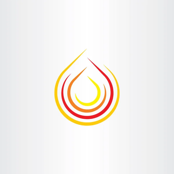 Klip sanat alev vektör simge logo sembol ateş — Stok Vektör