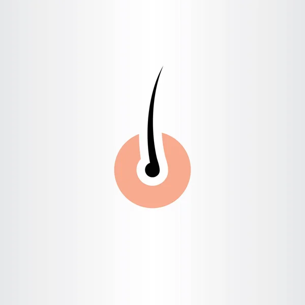 Cheveux follicule logo conception vecteur — Image vectorielle