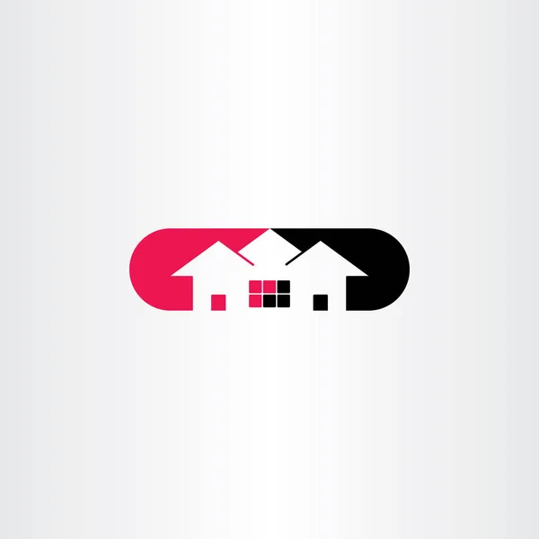 Maison logo symbole icône clip art — Image vectorielle