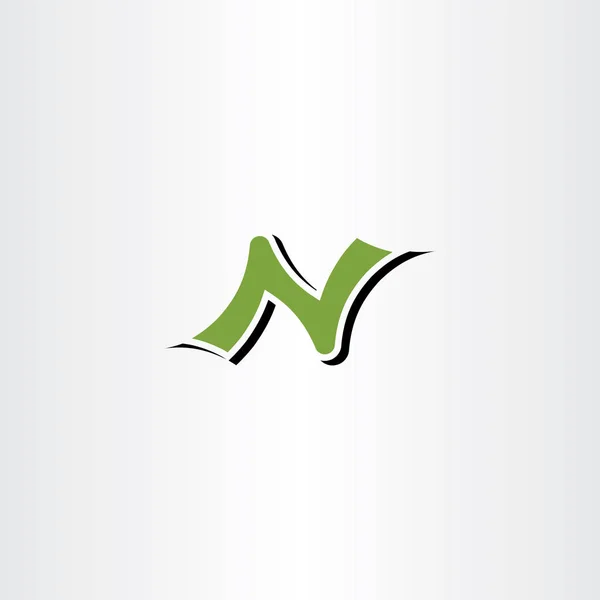 Letter n logo symbool element teken — Stockvector