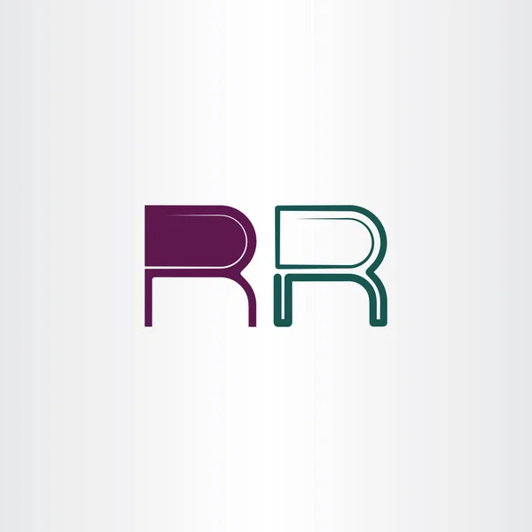 R lettera logotipo illustrazione elementi icona vettoriale — Vettoriale Stock