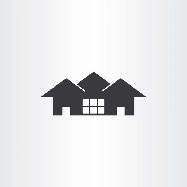 Onroerend goed pictogram vector huis — Stockvector