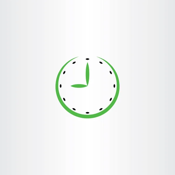 Time clock vector icon symbol — Stock Vector