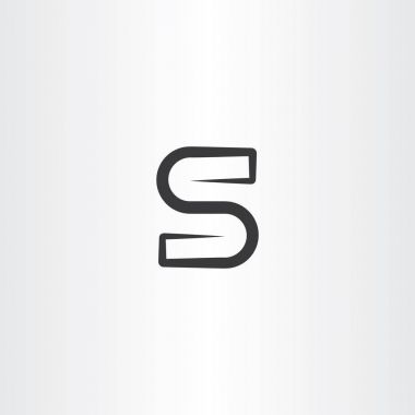s logo simge işareti vektör