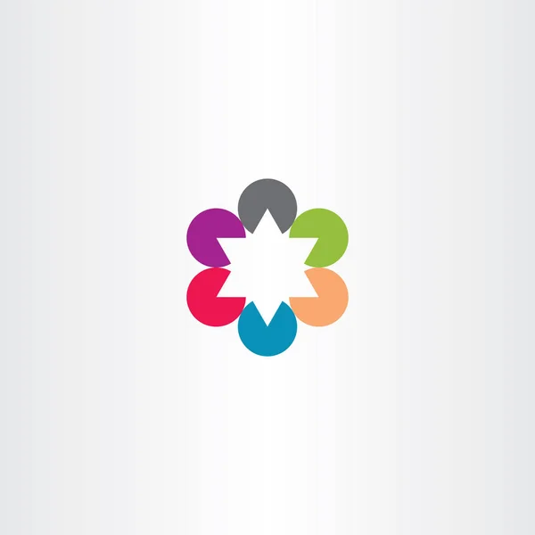 抽象的なビジネス星ロゴ アイコン — ストックベクタ