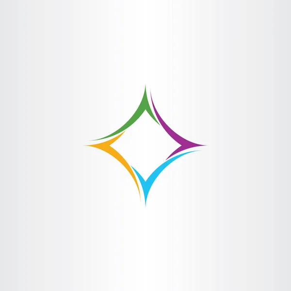 Business design element logotyp abstrakta färgstarka symbol — Stock vektor