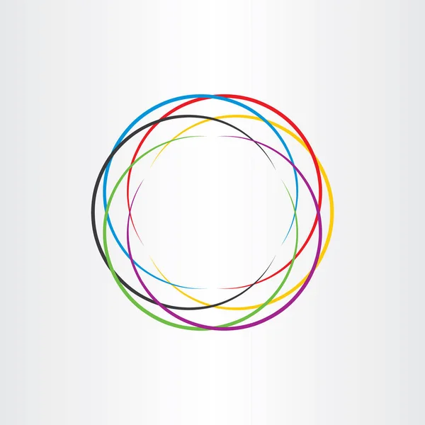 Логотип кола з'єднання барвистий значок векторний фон — стоковий вектор