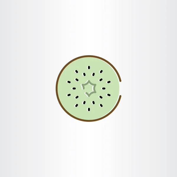 Kiwi icono vector elemento símbolo — Vector de stock