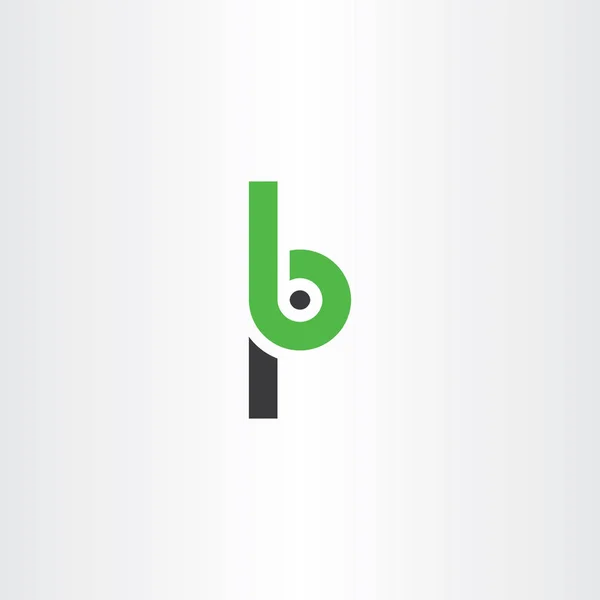 Значок буквы p и b логотипа — стоковый вектор